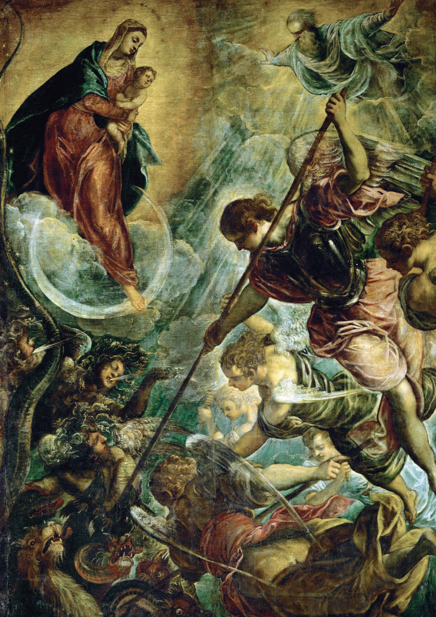 Jacopo (Robusti) Tintoretto. Battle of the Archangel Michael with Satan