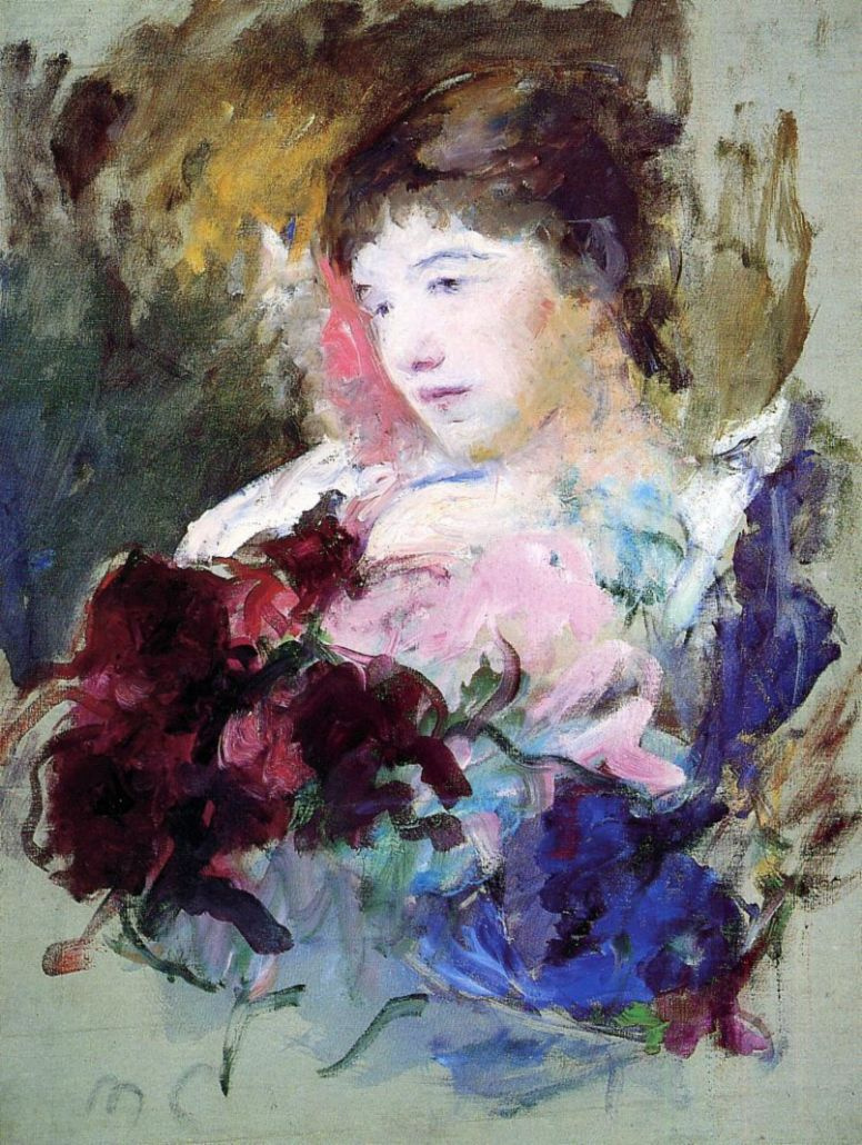 Mary Cassatt. Girl with a bouquet