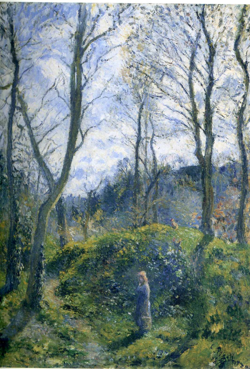 Camille Pissarro. Landscape with large trees