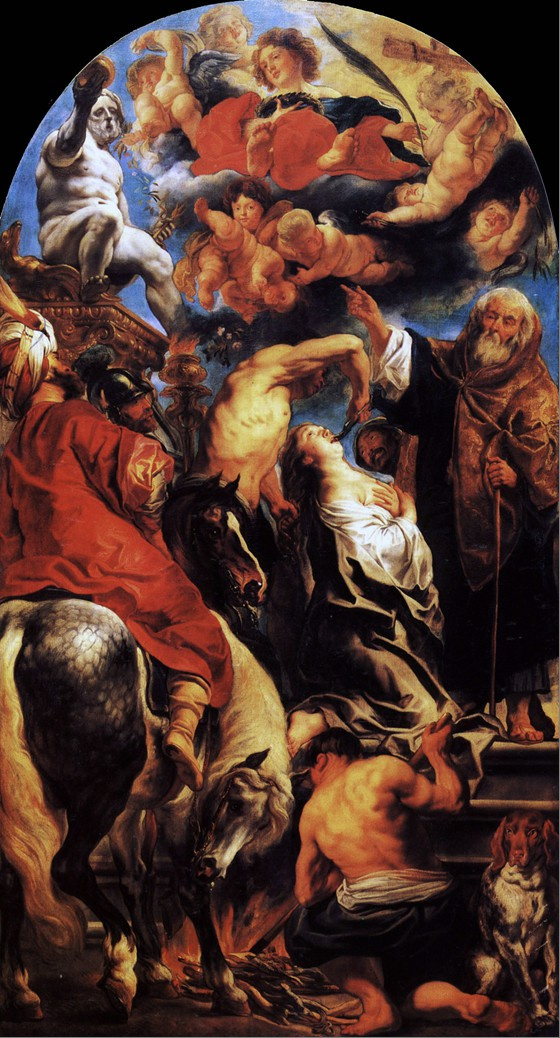 Jacob Jordaens. The Martyrdom of St. Apollonia