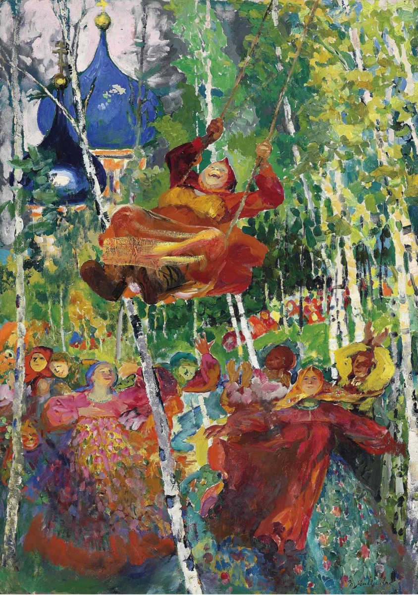 Filipp Andreevich Malyavin. Woman on the Swing