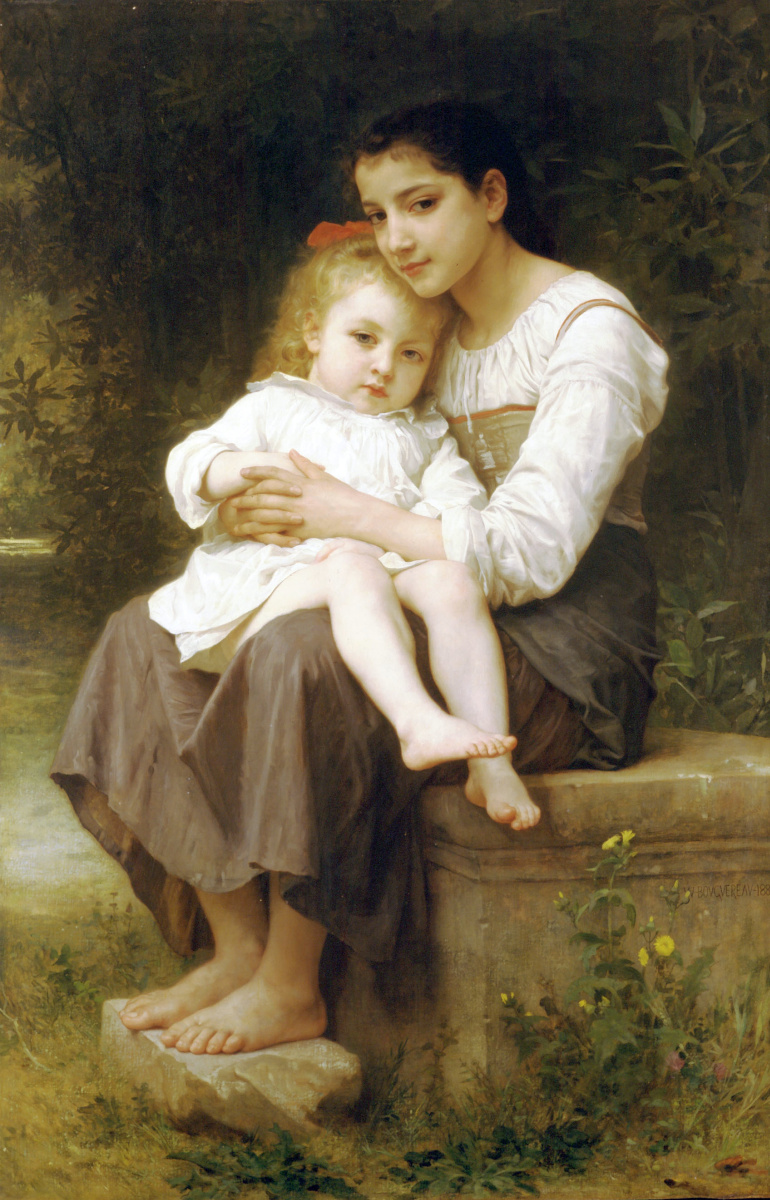 William-Adolphe Bouguereau. Sorella maggiore