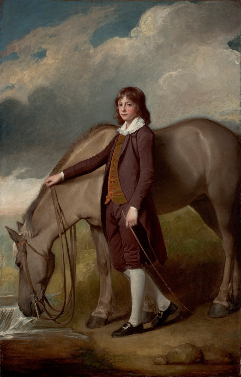 George Romney. John Walter Tempest with a horse