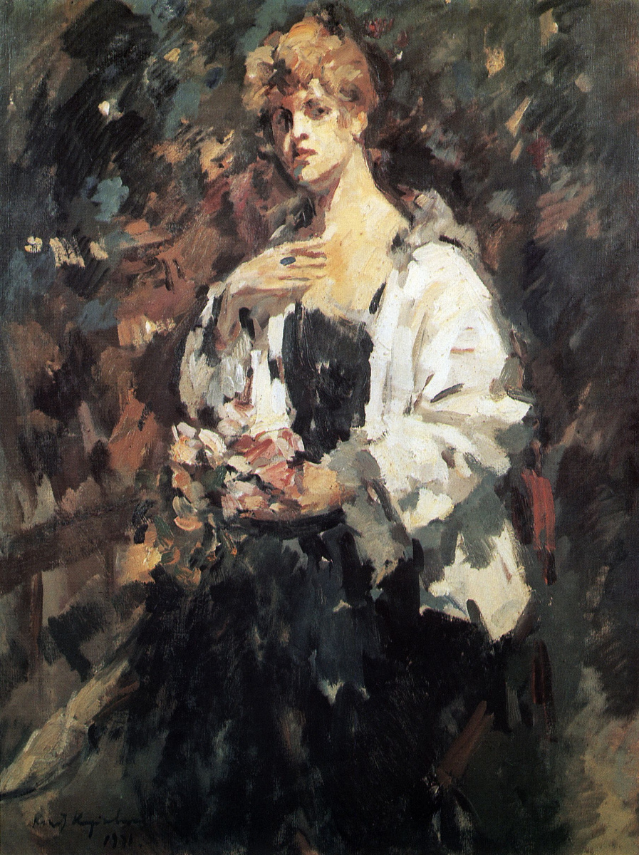 Konstantin Korovin. Portrait Of Z. N. Pepper