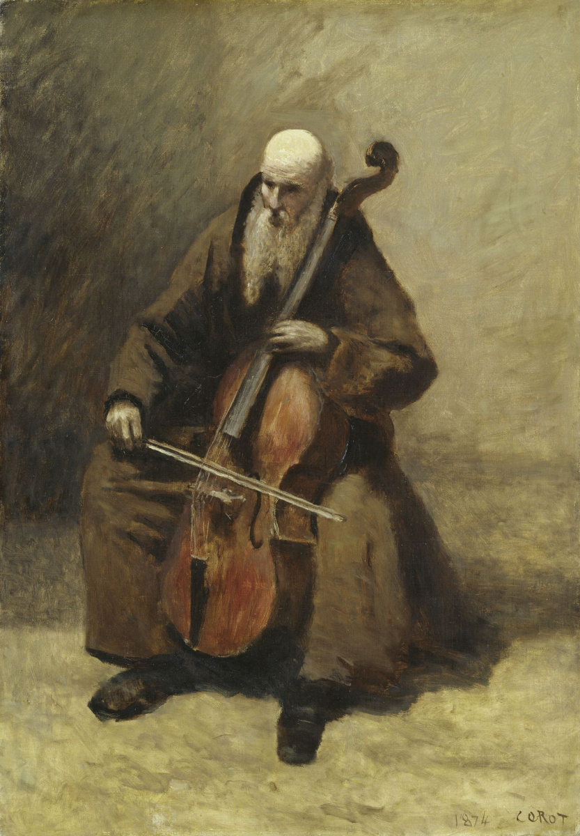 Camille Corot. Monk with a Cello