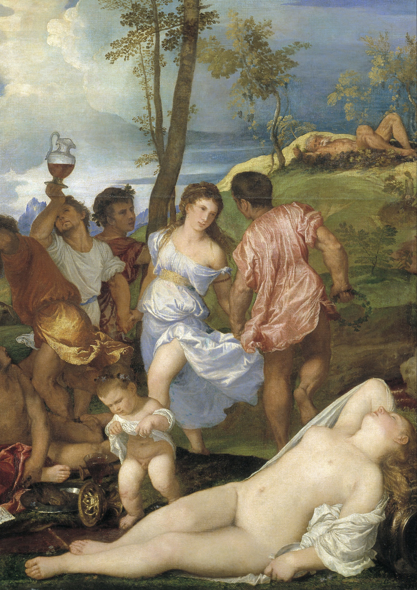 Titian Vecelli. Andriske Orgy. Fragment