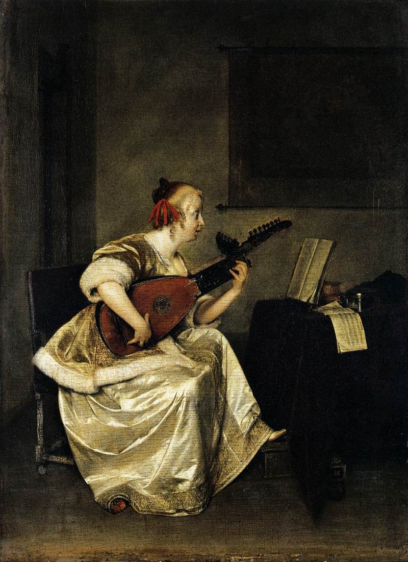 Playing the lute
