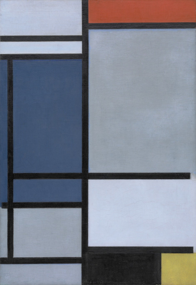Piet Mondrian. Komposition mit Rot, Blau, Schwarz, Gelb und Grau