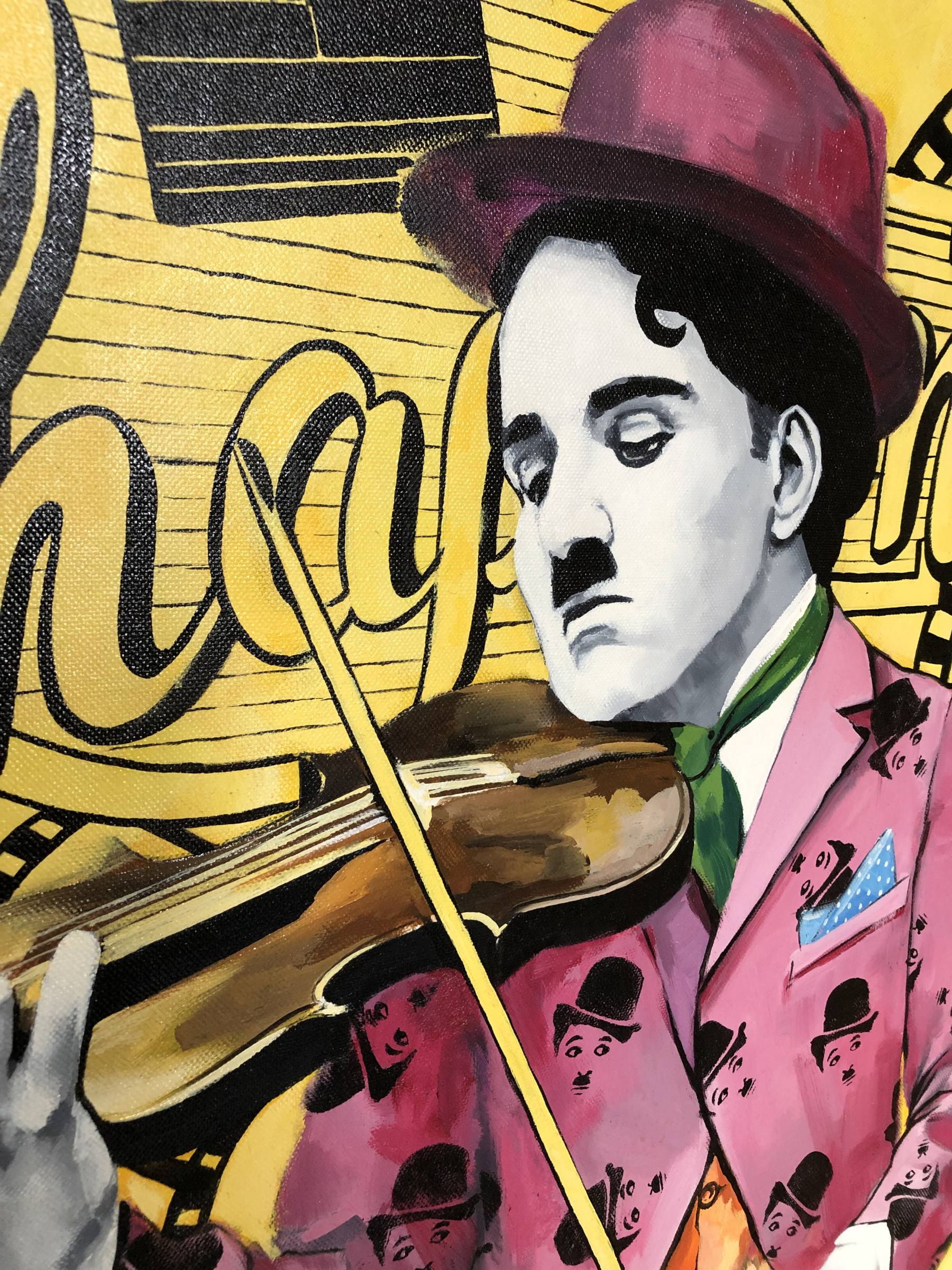 Charlie Chaplin, 6 2021, 70×90 cm by Olga Shatskaya: History