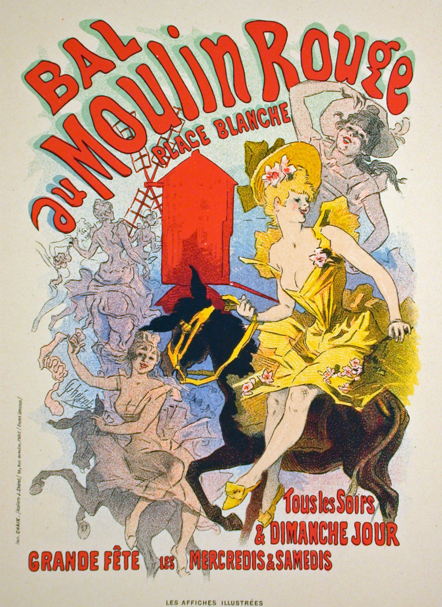 Jules Chere. Poster Bal du Moulin Rouge