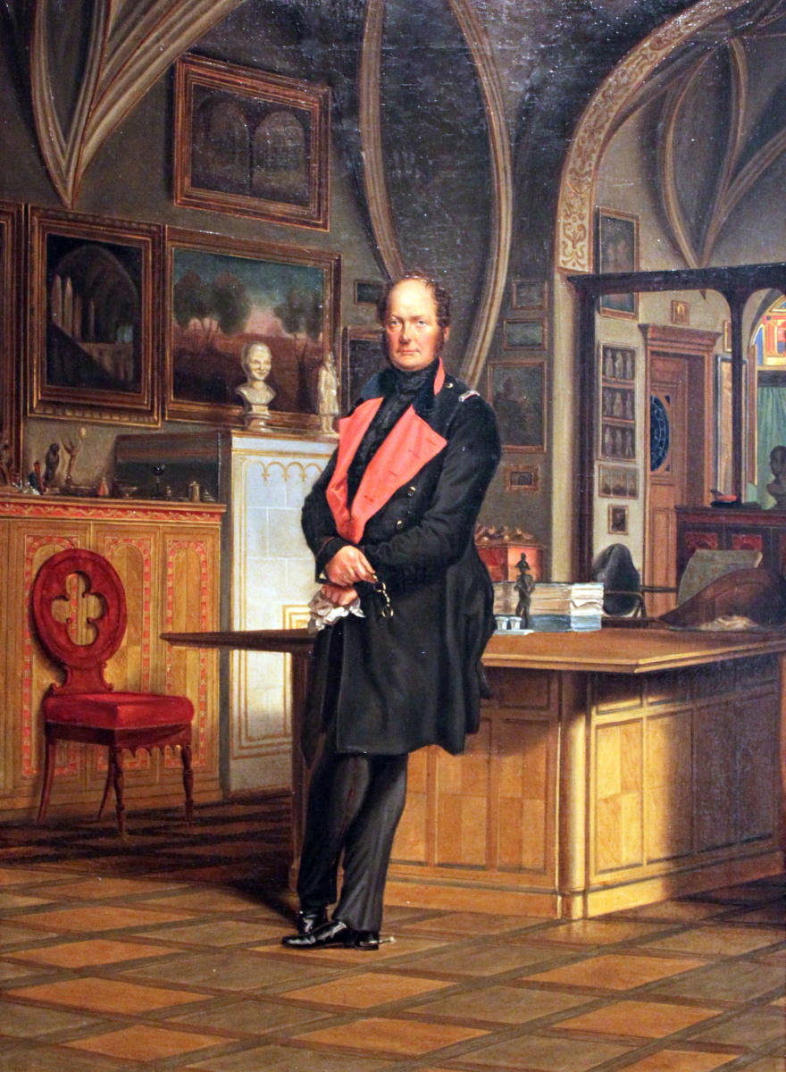 Франц Крюгер. Фридрих Вильгельм IV, король Пруссии в кабинете берлинского дворца