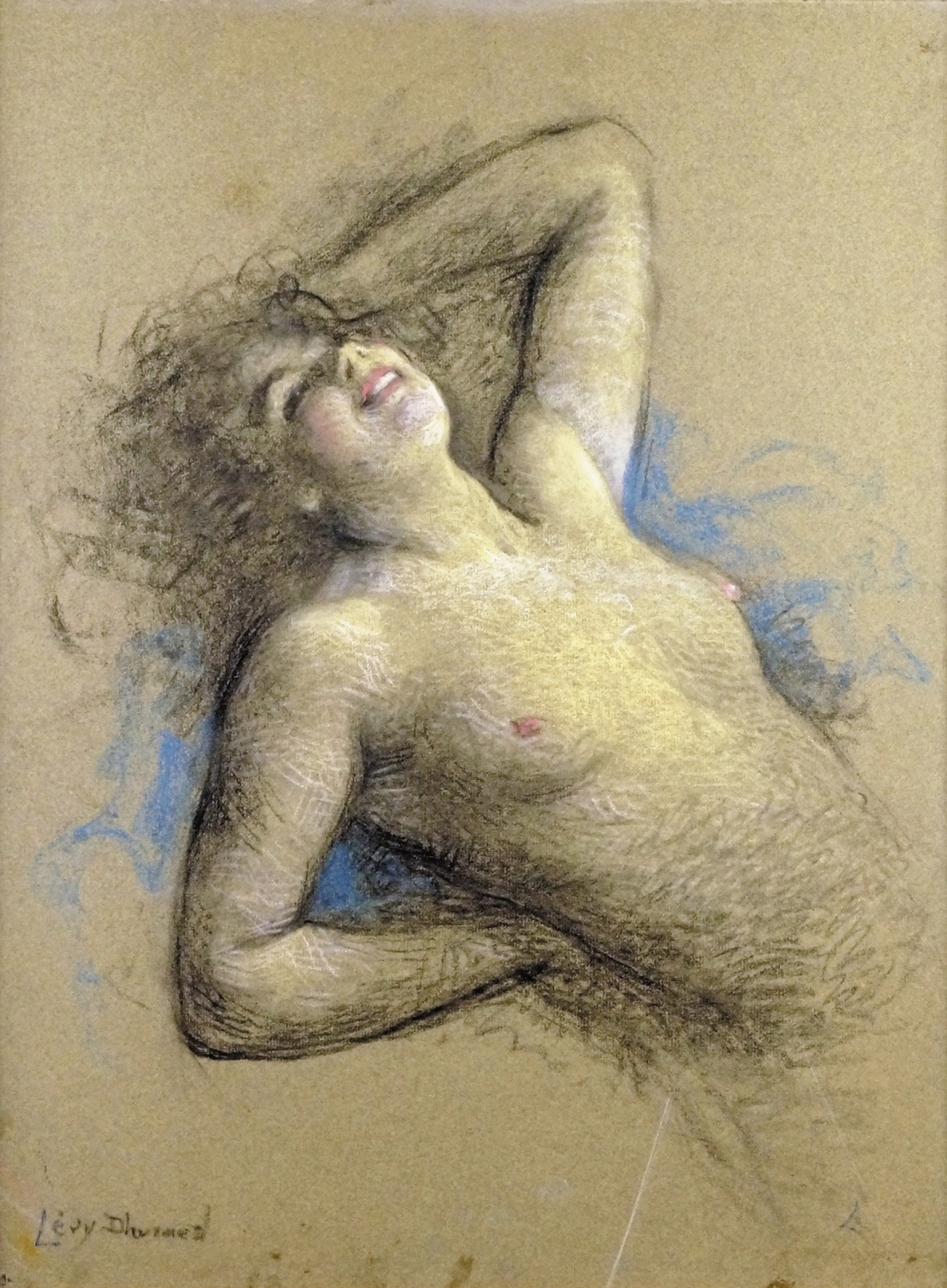 Laughing nude., 46×61 cm by Lucien Lévy-Dhurmer: History, Analysis & Facts  | Arthive