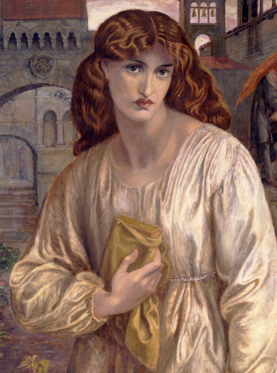 Dante Gabriel Rossetti. The Salutation Of Beatrice. Fragment