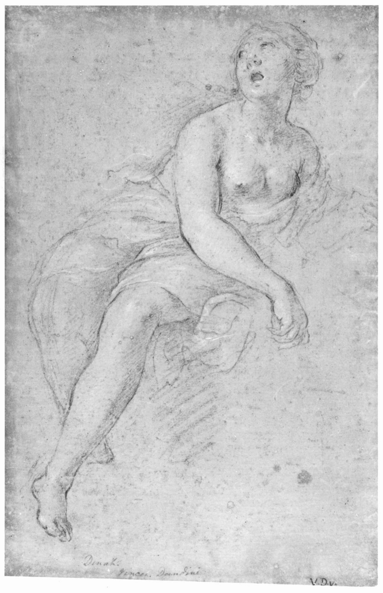 Half-naked female figure in the clouds by Vincenzo Dundini: History,  Analysis & Facts | Arthive