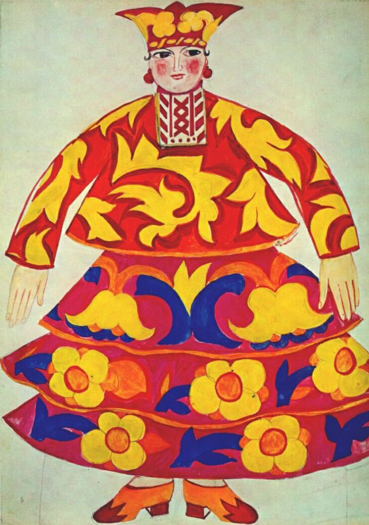 Natalia Goncharova. Costume design for the Opera-ballet "the Golden Cockerel" by N.. Rimsky-Korsakov