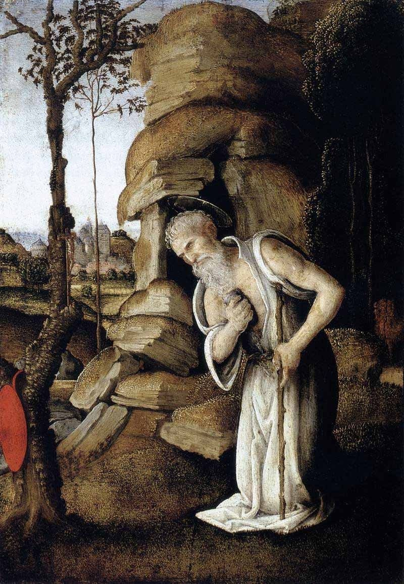 Filippino Lippi. Arrepentimiento sv. Jerome