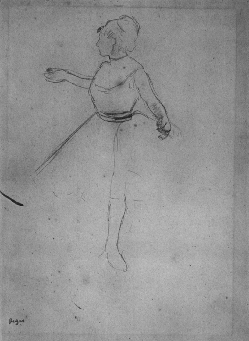 Edgar Degas. Ballerina with extended arms