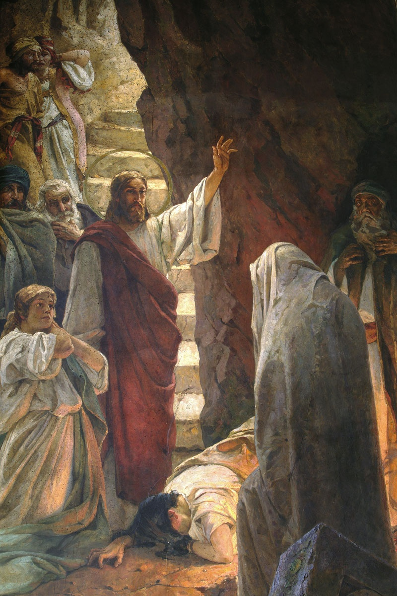 Pavel Alexandrovich Svedomsky. The Resurrection Of Lazarus. Fragment of painting of the Vladimir Cathedral in Kiev