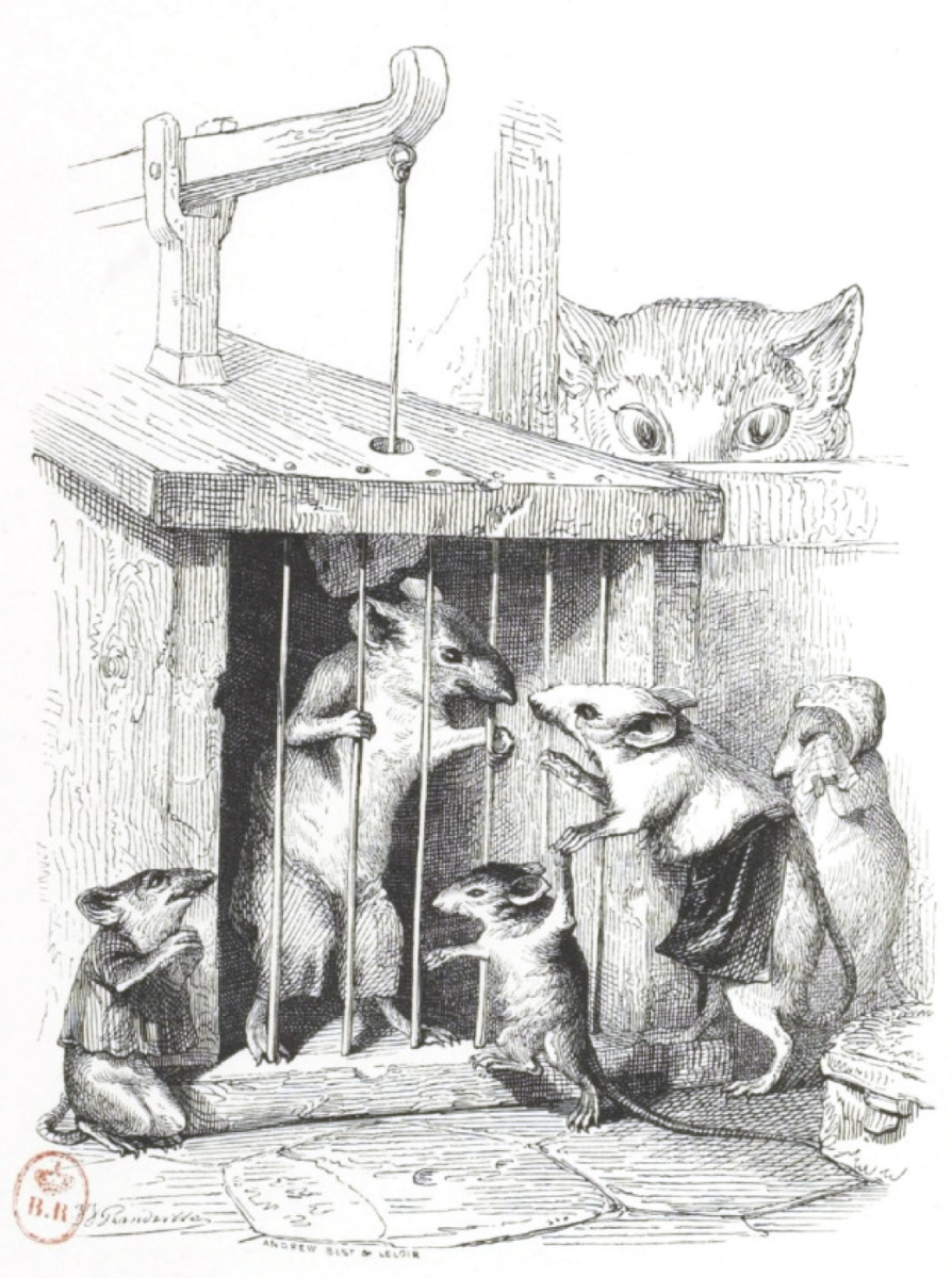 Jean Ignace Isidore Gérard Grandville. Children, there are such dangers. "Scenes of public and private life of animals"