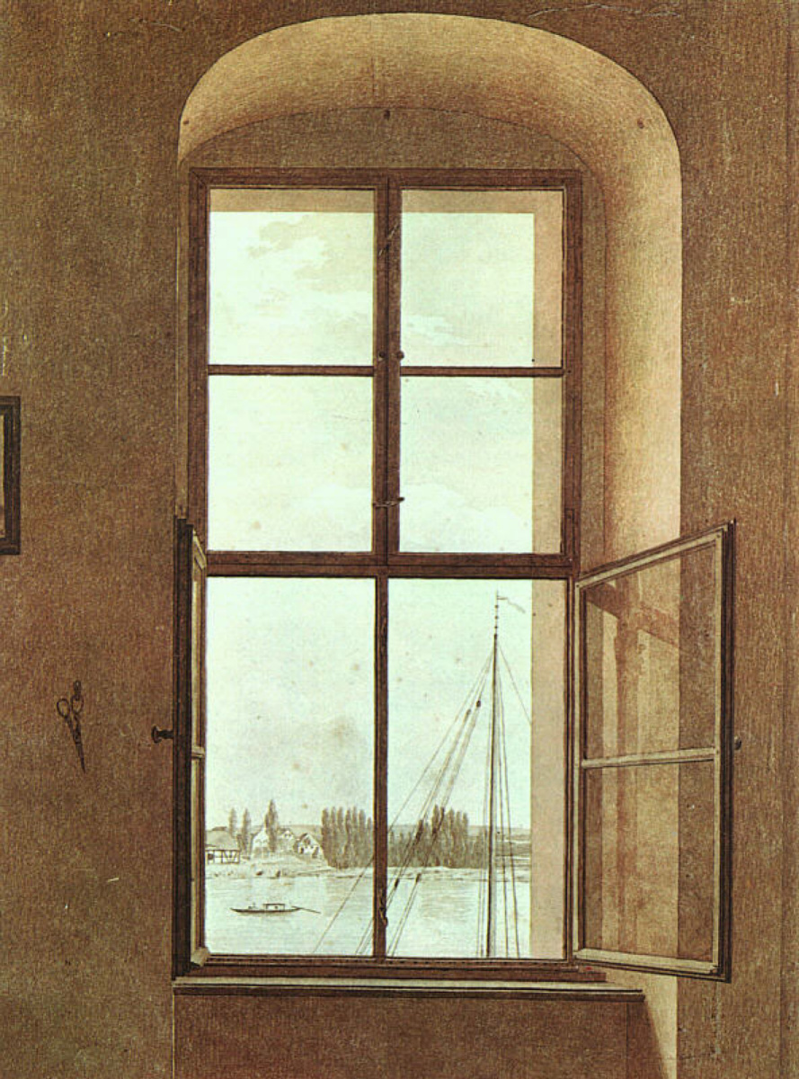 Caspar David Friedrich. View from the artist's studio