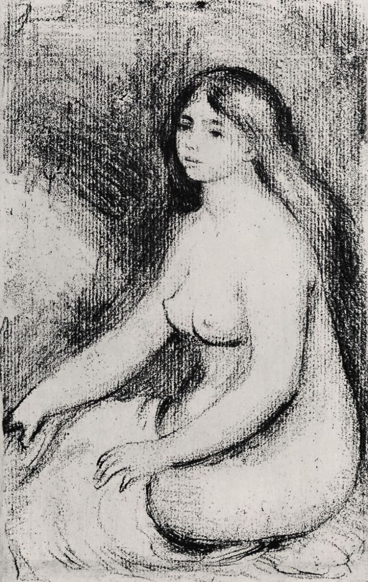 Pierre Auguste Renoir. Seated bather