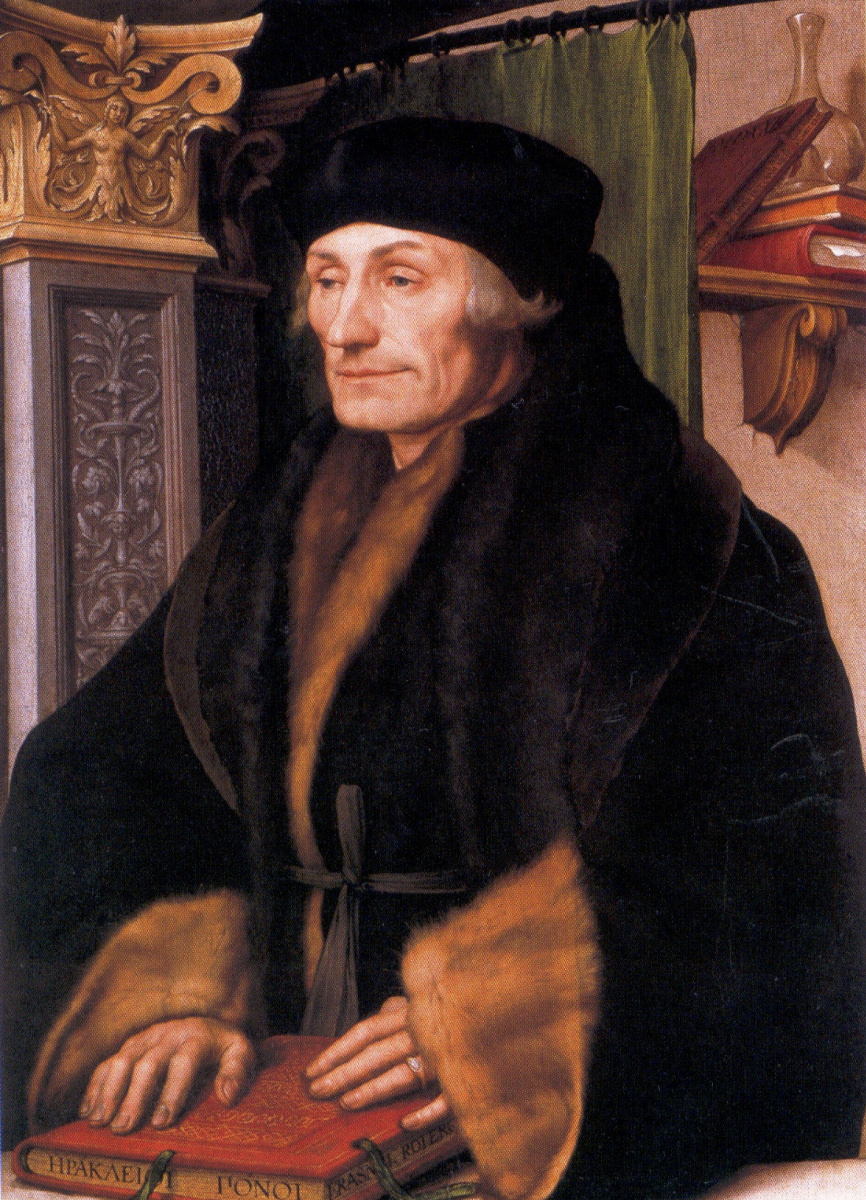 Hans Holbein The Younger. 鹿特丹伊拉斯谟的肖像