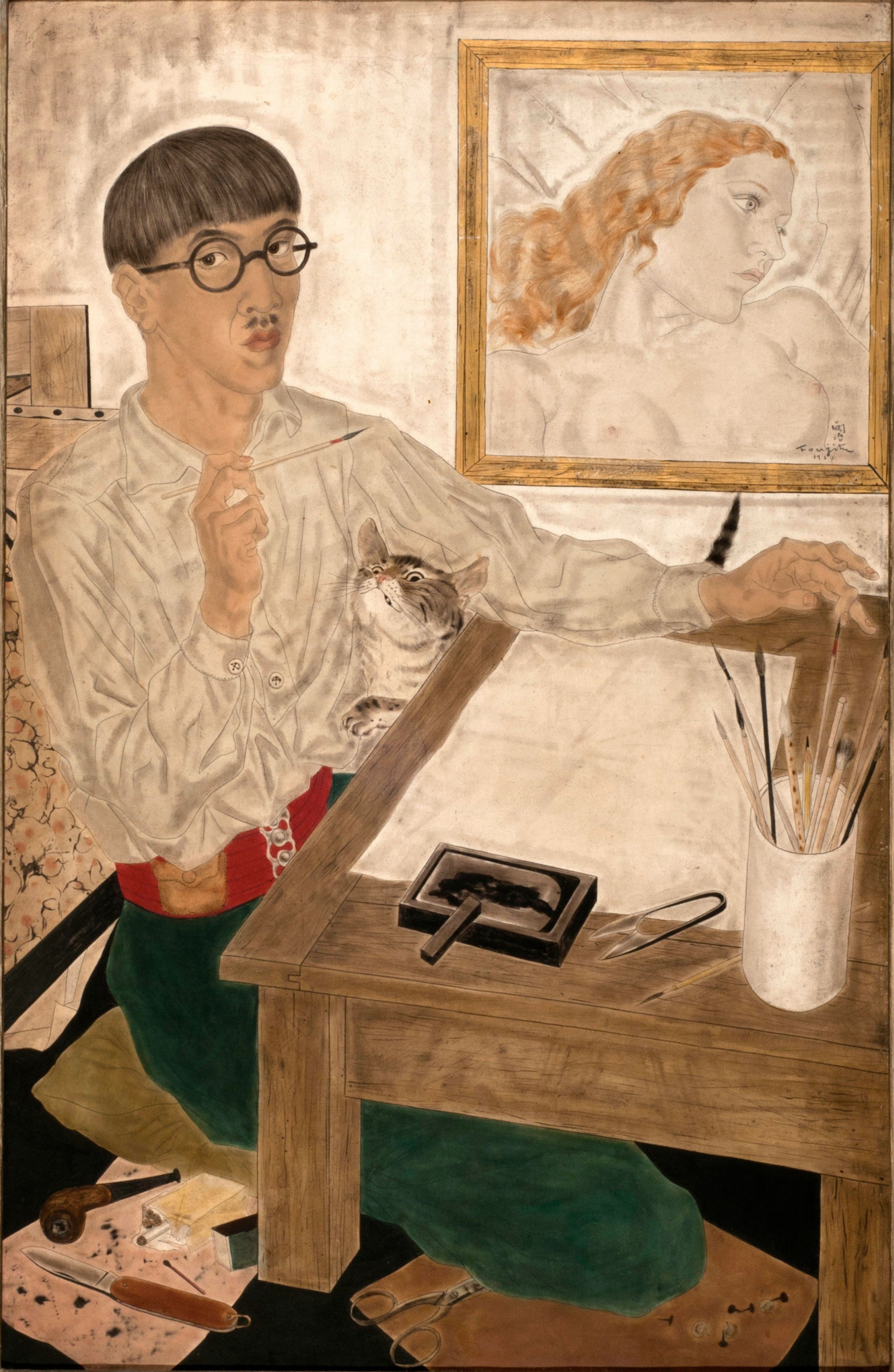 Tsuguharu Fujita: brush, sewing, cats, and ladies | Arthive