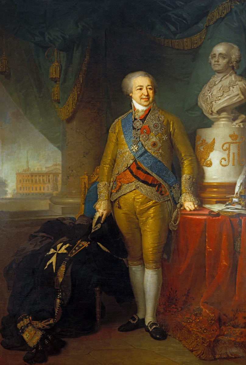 Vladimir Borovikovsky. Portrait of Prince Alexander Borisovich Kurakin