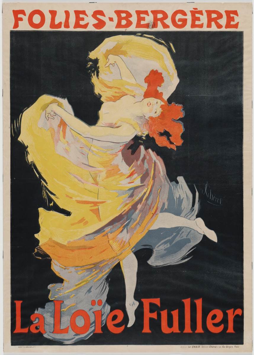 Jules Chere. Loie Fuller at the Folies-Bergère