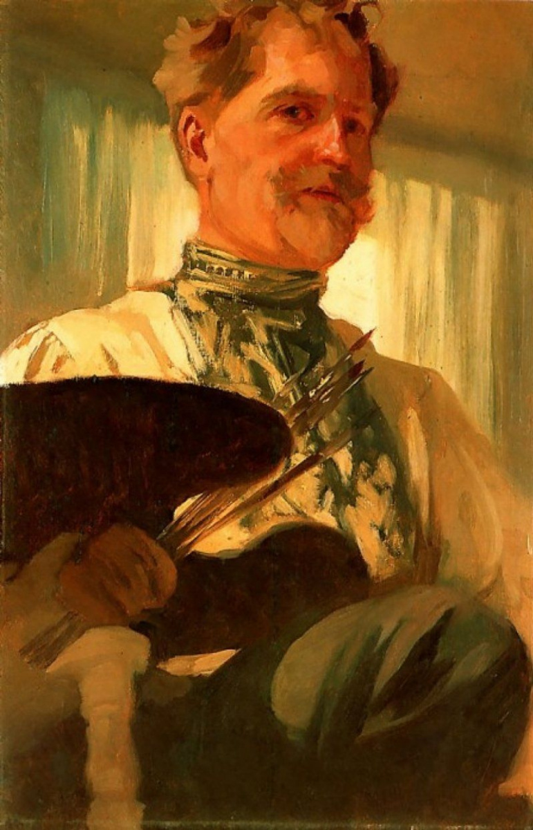 Alfonse Mucha. Self-portrait