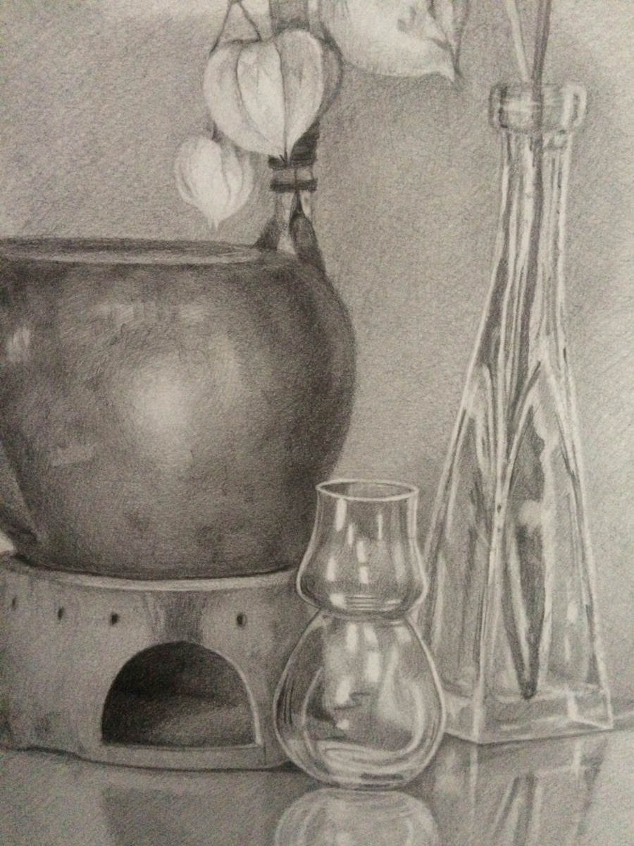 Still Life with Ceramic Teapot