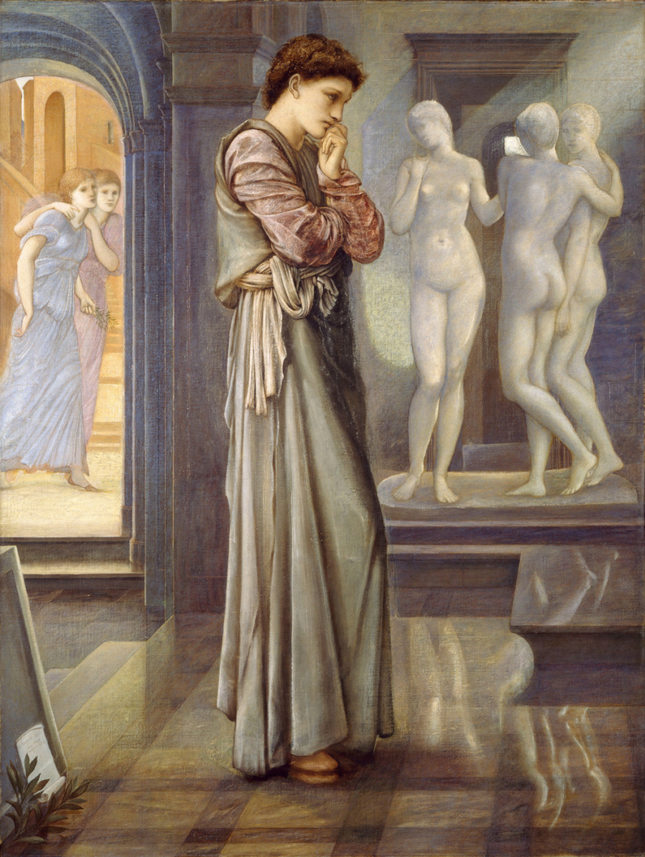 Edward Coley Burne-Jones. Pygmalion and Galatea I: The Heart is Thirsty