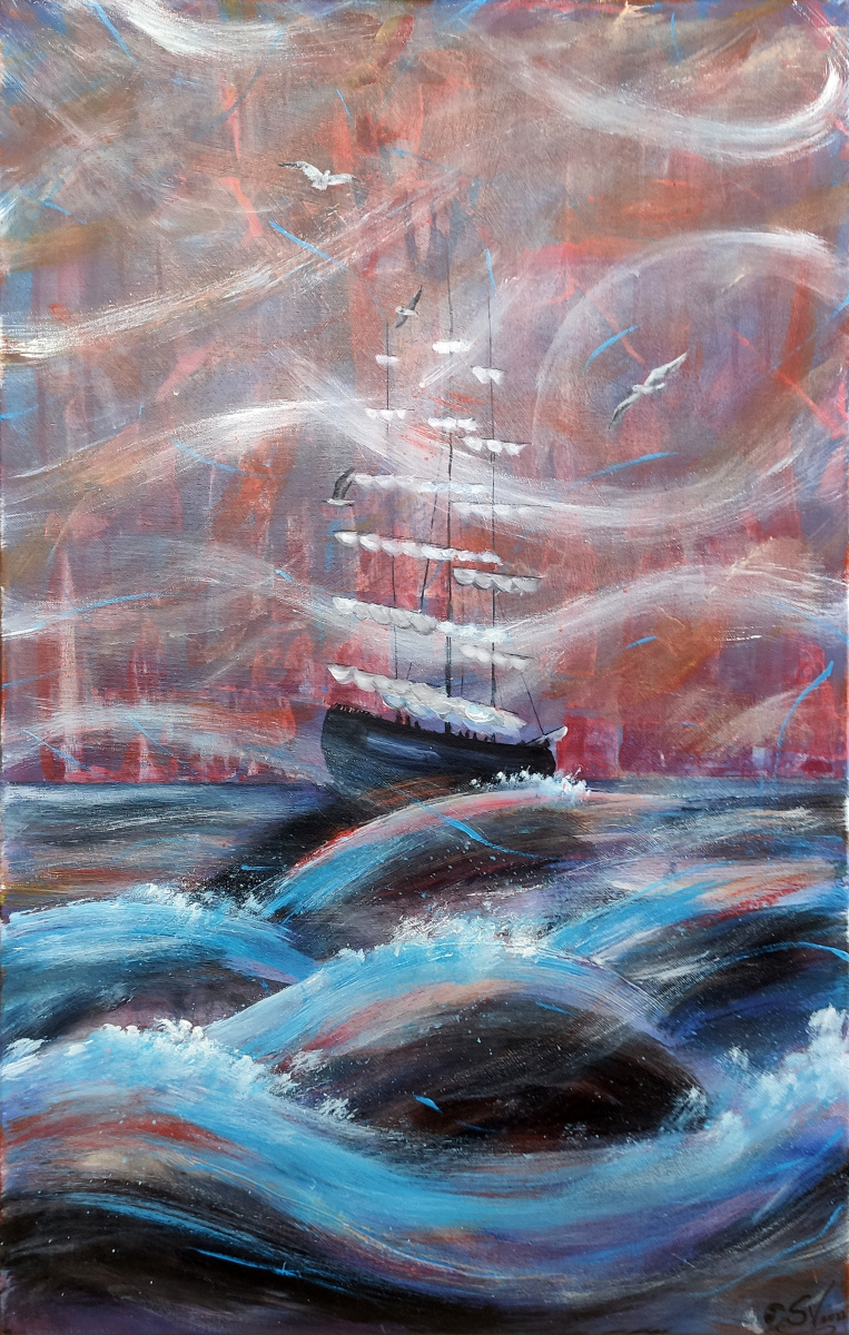 Anastasia Votinova. Three-masted schooner