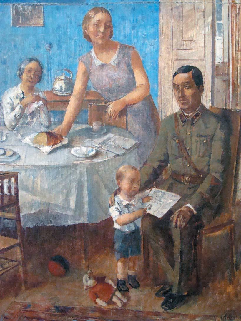 Kuzma Sergeevich Petrov-Vodkin. Family commander