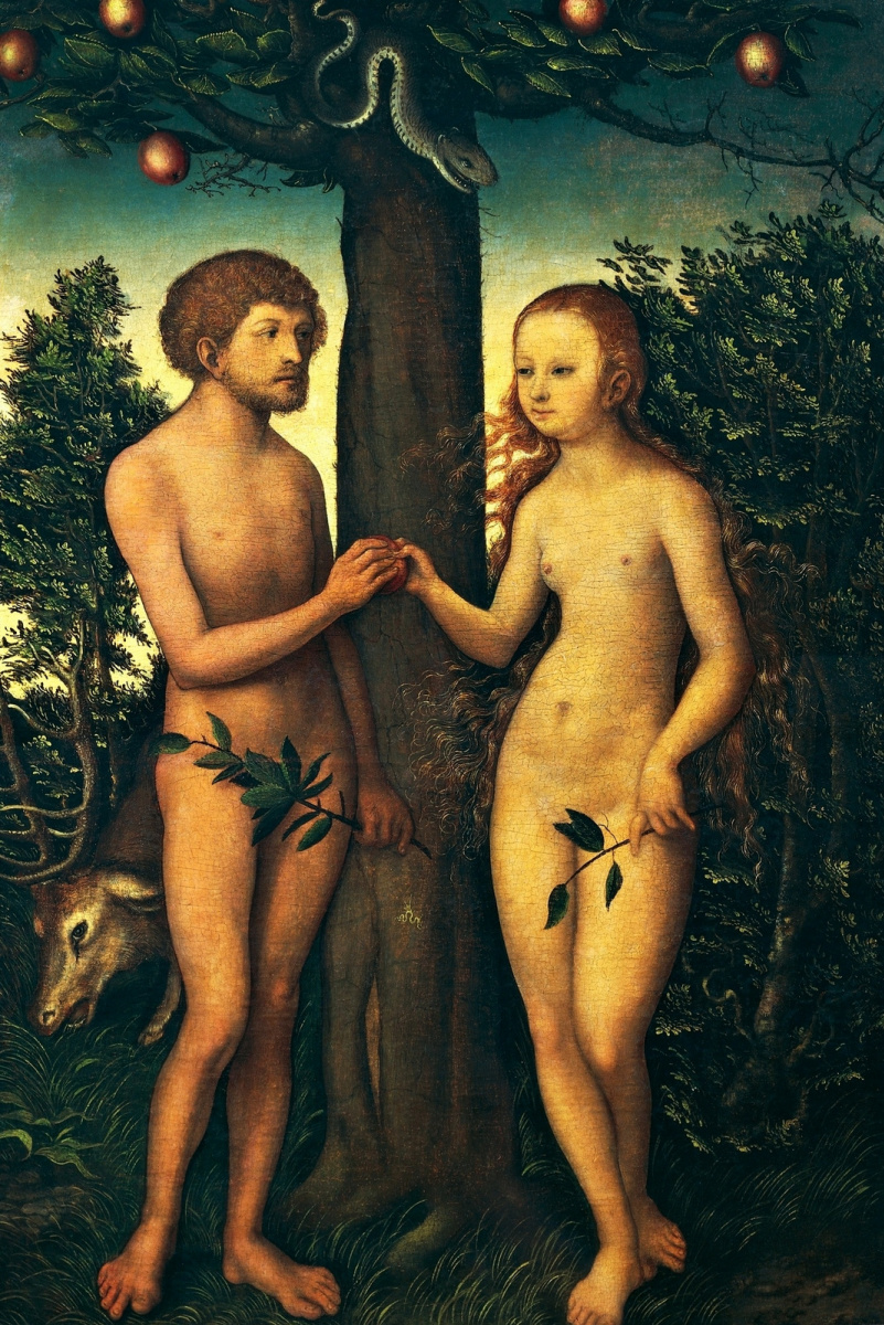 Lucas Cranach the Elder. Adam and eve