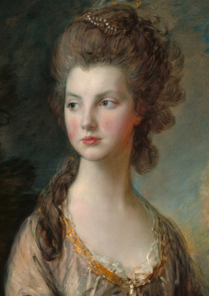 Thomas Gainsborough. The honourable Mrs Thomas Graham. Fragment