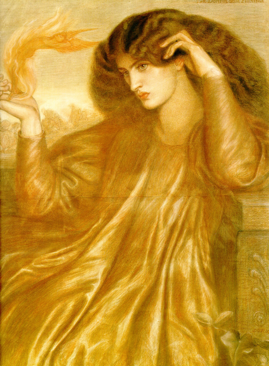 Dante Gabriel Rossetti. The Lady of the Flame