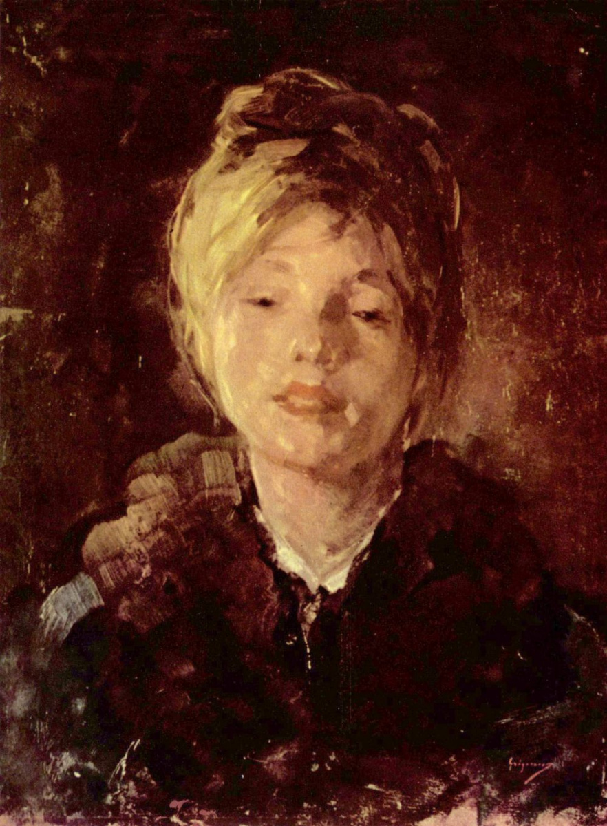 Nicolae Grigorescu. Portrait of a girl