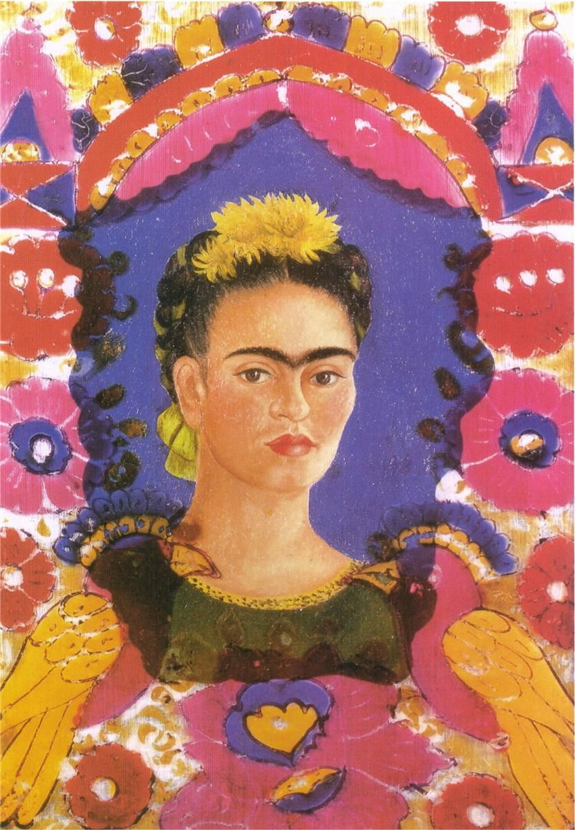 Frida Kahlo. Self Portrait - The Frame