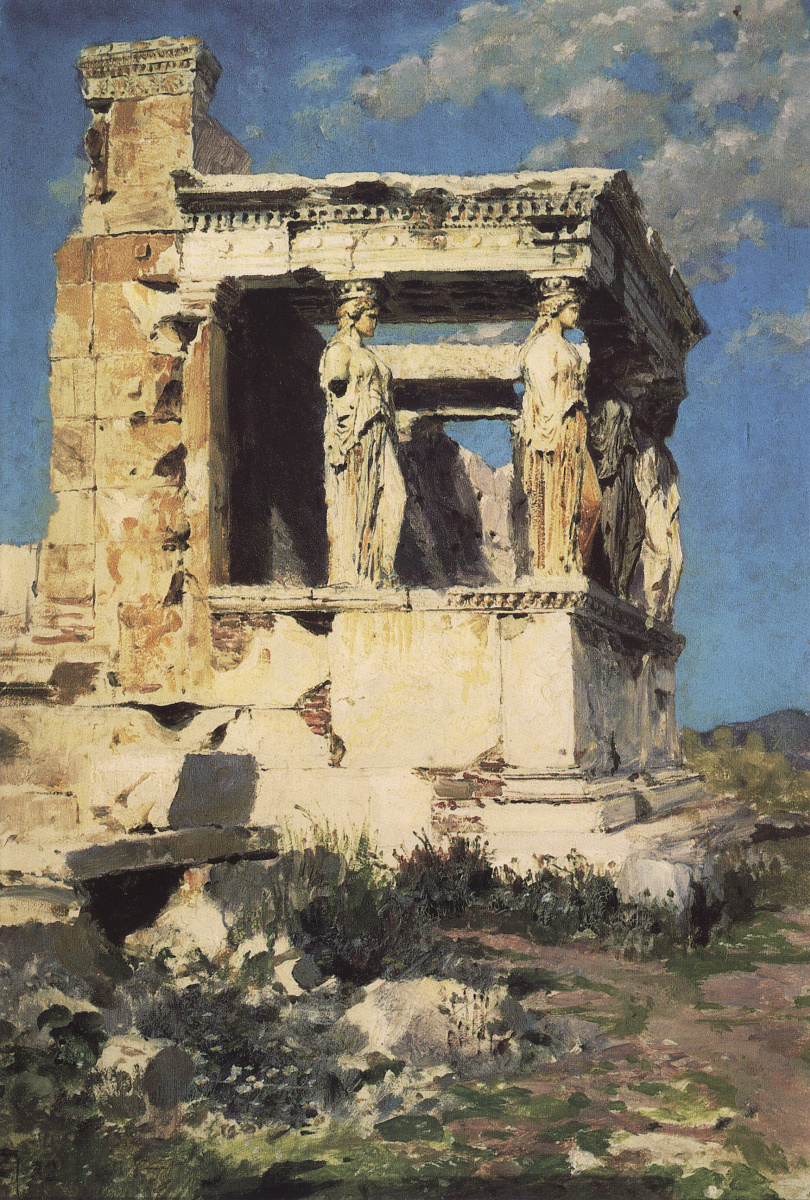 Vasily Polenov. Erechtheion. The Portico Of The Caryatids