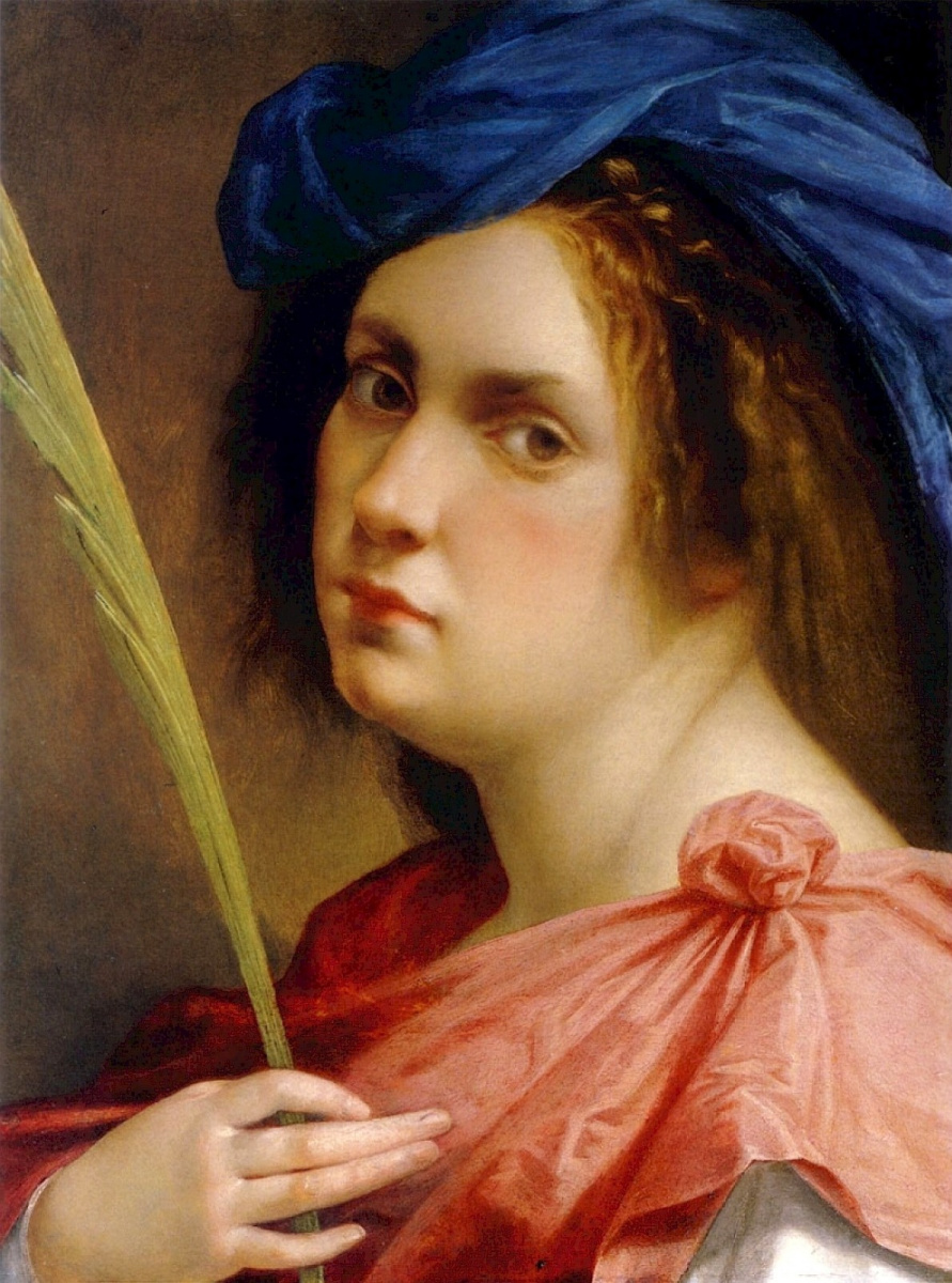 Artemisia Gentileschi. 烈士形象中的自画像