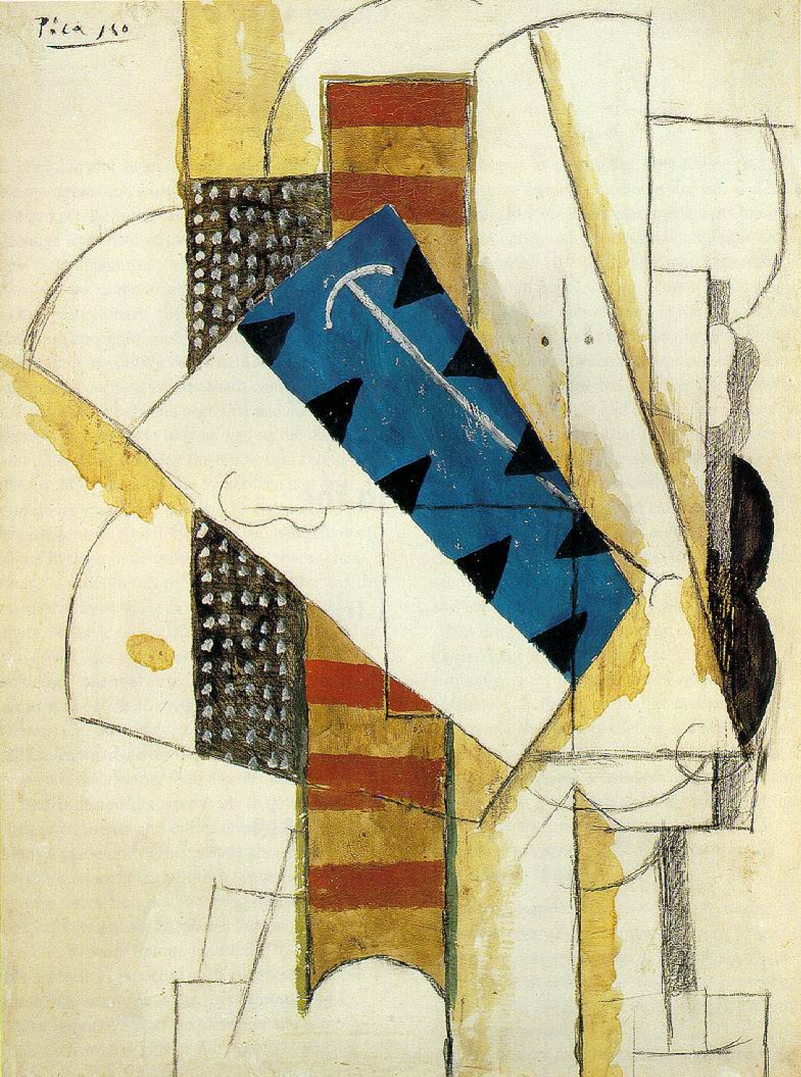 Head of a man, 1913, 46×61 cm by Pablo Picasso: History