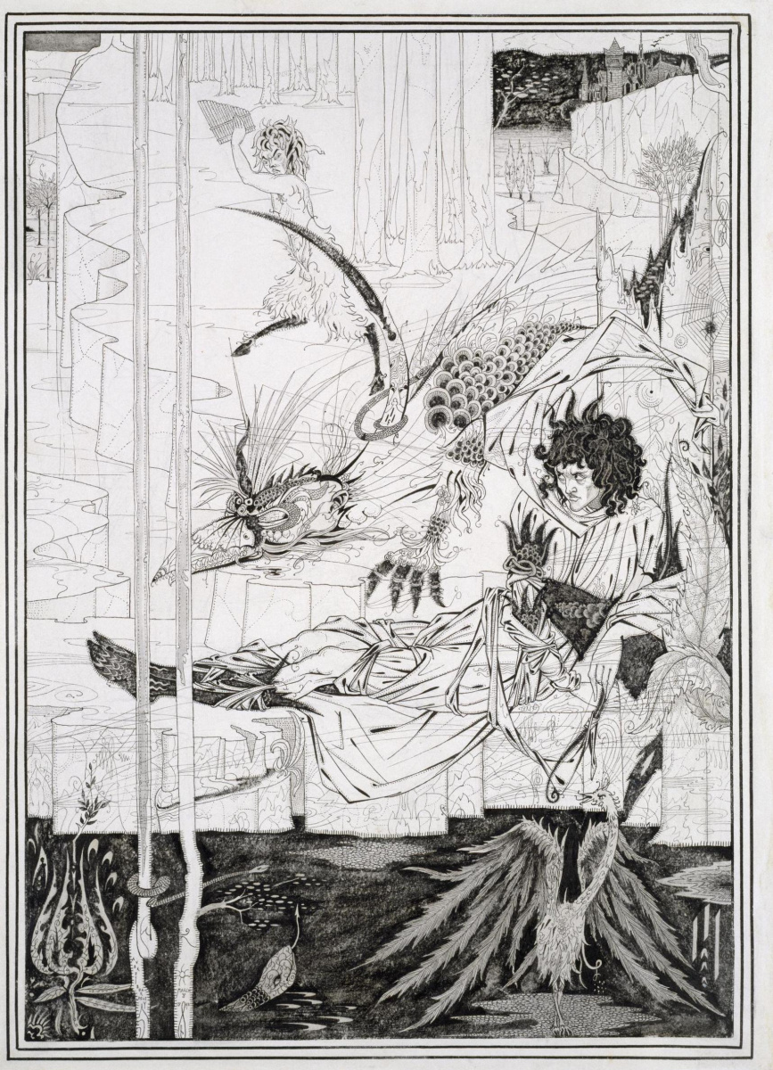 Aubrey Beardsley. Siegfried, Act II