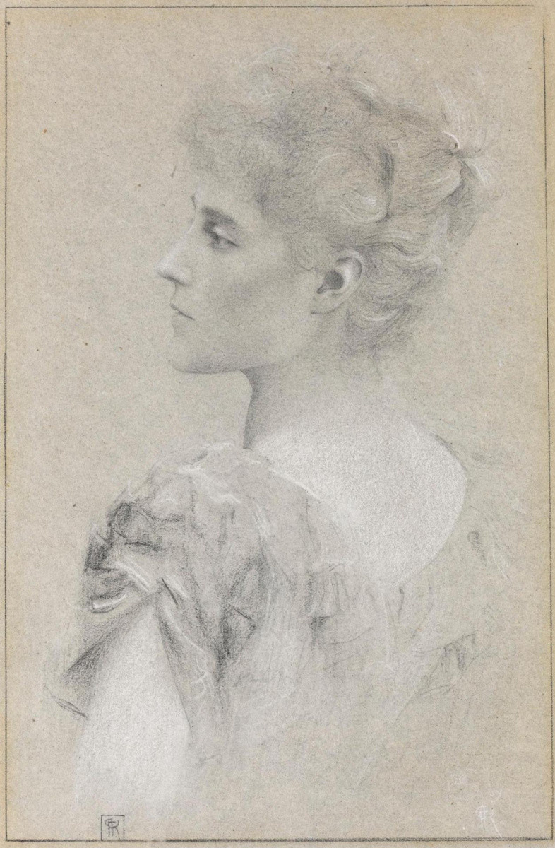 Fernand Knopf. Portrait of Ethel Strickland