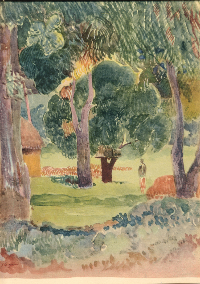 Paul Gauguin. Watercolour from the Album Noah-Noah 13