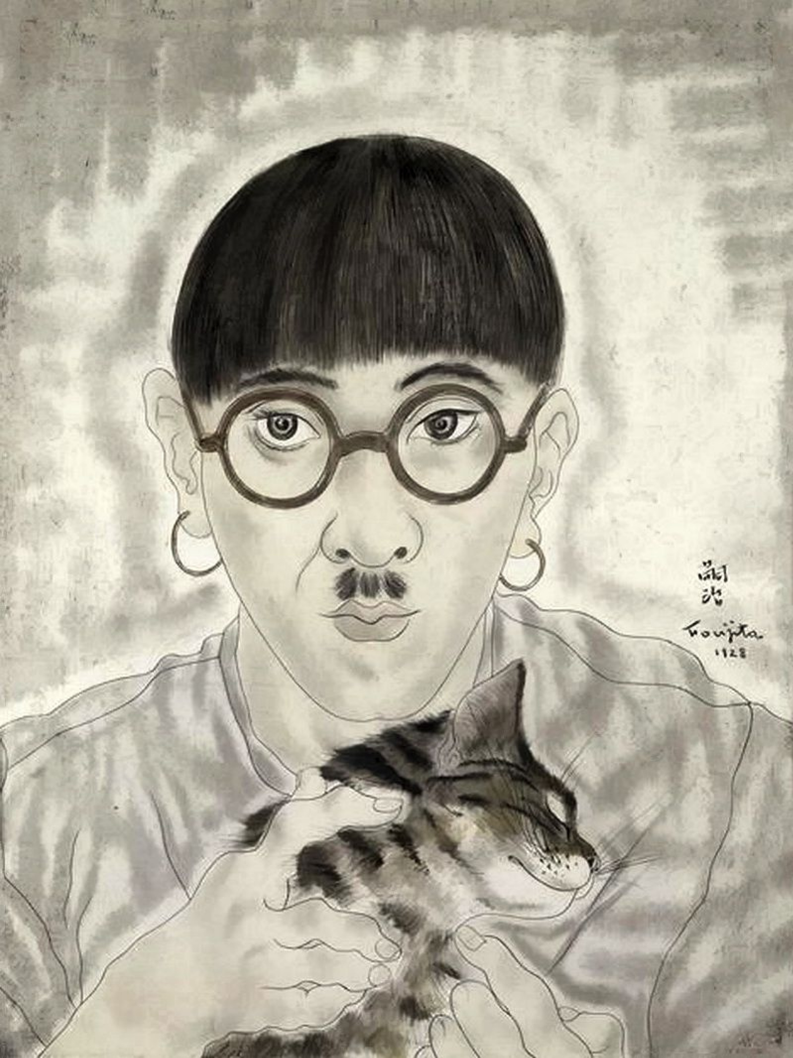 Self-portrait, XX by Tsuguharu Foujita (Léonard Fujita): History