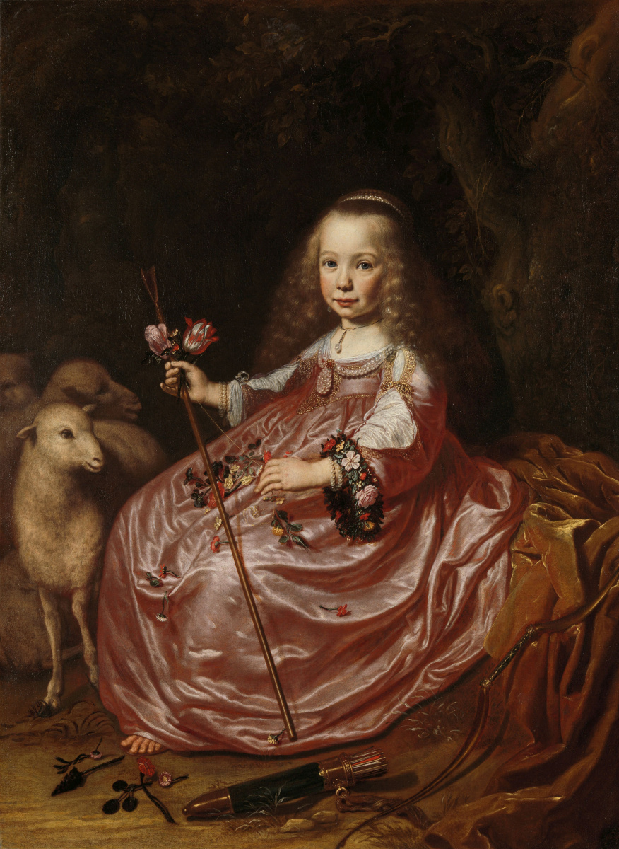 Dirk van Santworth. Portrait Of Clara Alan