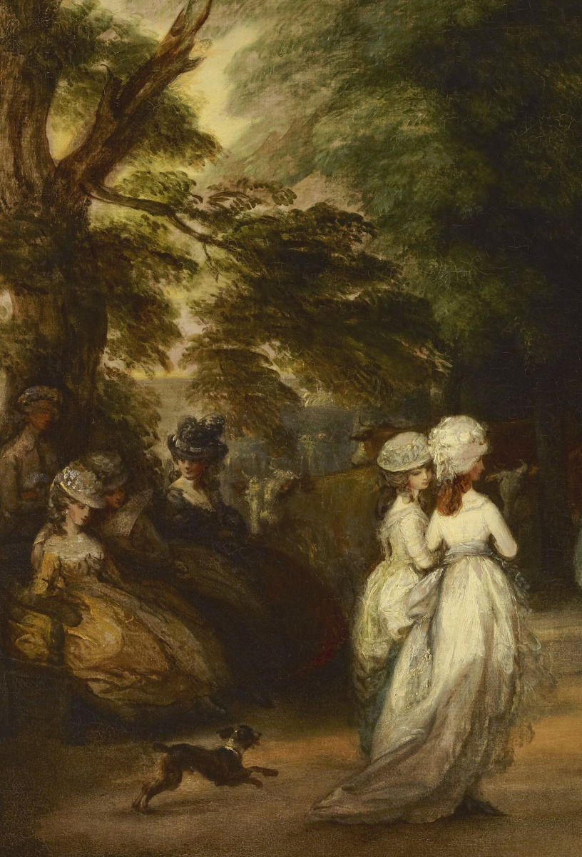 Thomas Gainsborough. A walk in St. James's Park. Fragment II