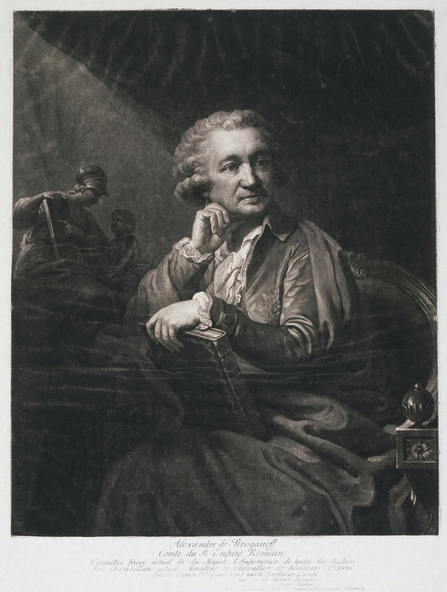 James Wakker. Portrait of count Alexander Stroganoff
