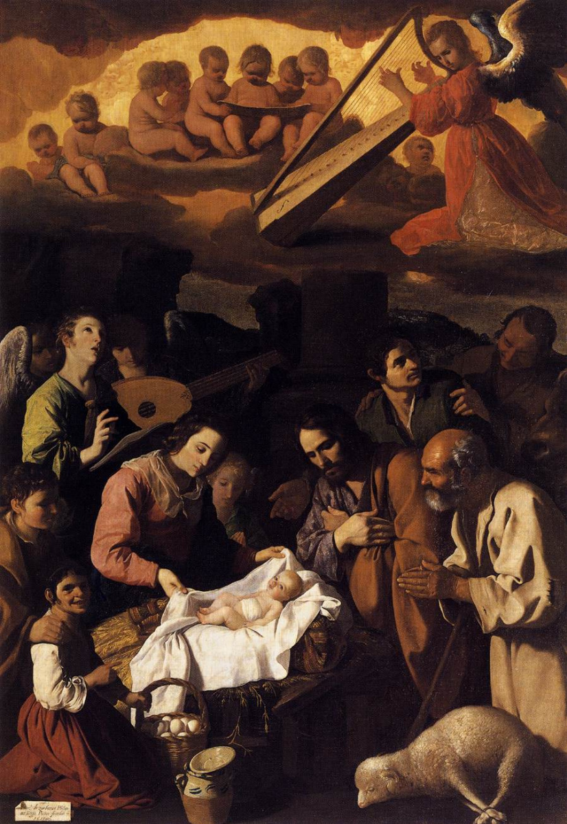 Francisco de Zurbaran. The adoration of the shepherds